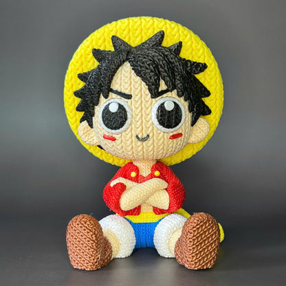 Figurine Luffy Crochet / Knitted Luffy