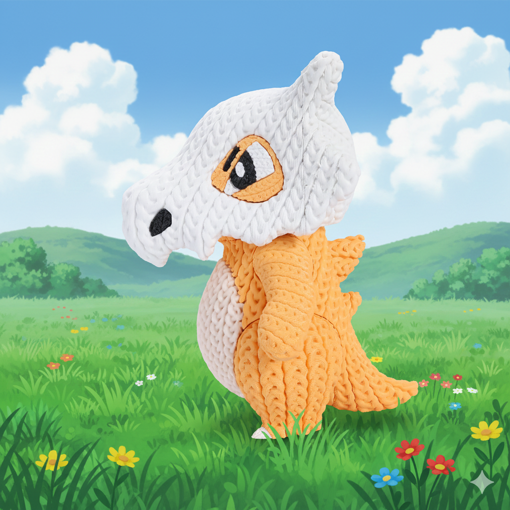 Figurine Osselait Crochet / Knitted Cubone