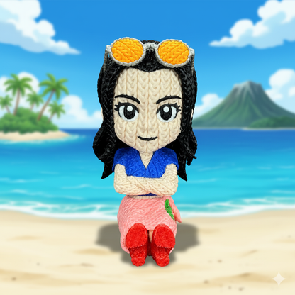 Figurine Nico Robin Crochet / Knitted Nico Robin
