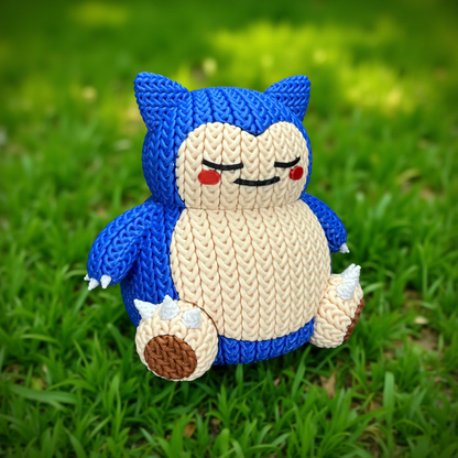 Figurine Ronflex Crochet / Knitted Snorlax