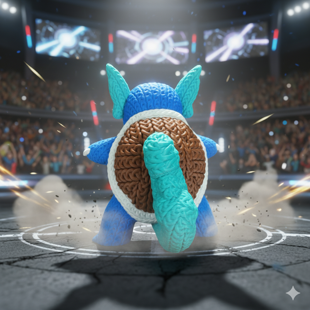 Figurine Carabaffe Crochet / Knitted Wartortle