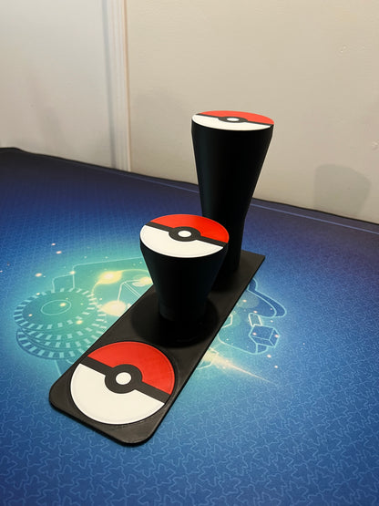 Support triple pour pokéballs + énergies par 3