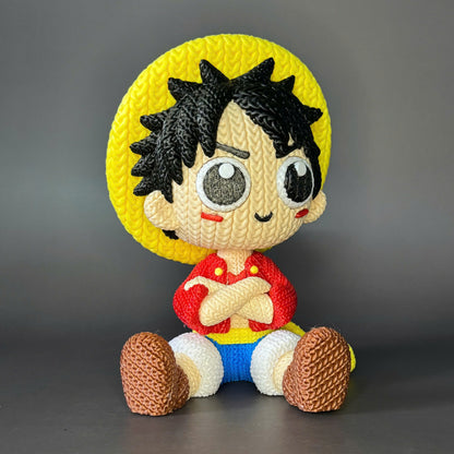 Figurine Luffy Crochet / Knitted Luffy