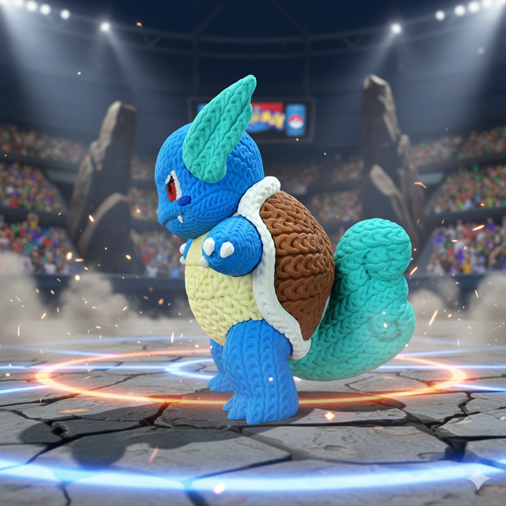 Figurine Carabaffe Crochet / Knitted Wartortle