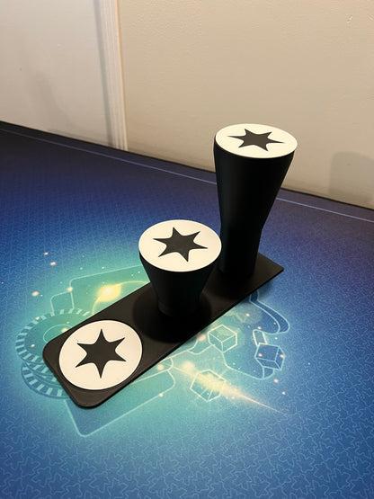 Support triple pour pokéballs + énergies par 3