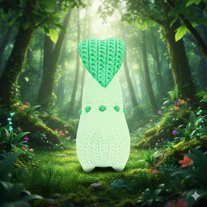 Figurine Germignon Crochet / Knitted Chikorita