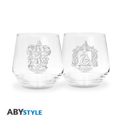 HARRY POTTER - Set de 2 verres Gryffondor & Serpentard