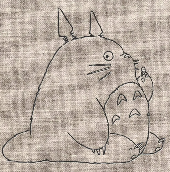 GHIBLI - Grand carnet de croquis toilé Totoro