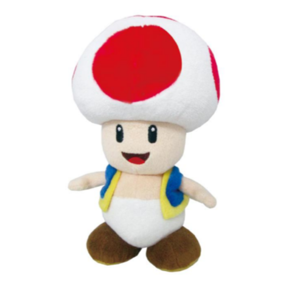 SUPER MARIO - Toad Rouge - Peluche 20cm