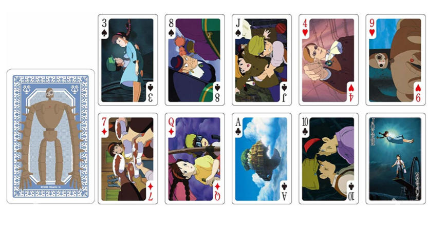 GHIBLI - Le château dans le ciel - Jeu de cartes à jouer (54 cartes)