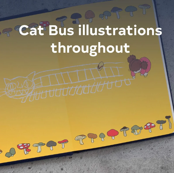 GHIBLI - Mon voisin Totoro - Carnet Feutrine Chatbus