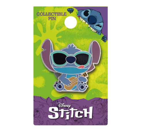 DISNEY - Pin's en émail Stitch guitare
