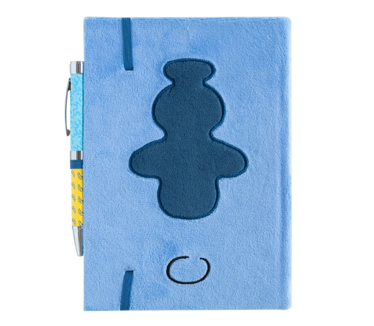 DISNEY - Notebook Stitch Fourrure + Stylo-Bille Lumineux - Format A5