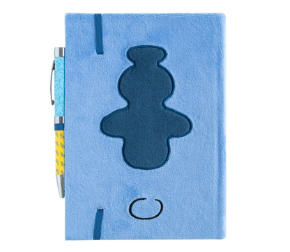 DISNEY - Notebook Stitch Fourrure + Stylo-Bille Lumineux - Format A5
