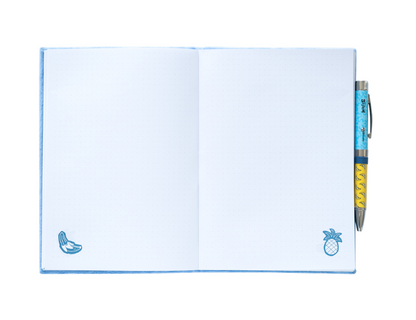 DISNEY - Notebook Stitch Fourrure + Stylo-Bille Lumineux - Format A5