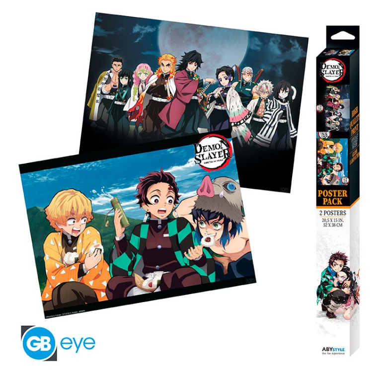 DEMON SLAYER - Set 2 Posters Chibi 52x38 - Series 2