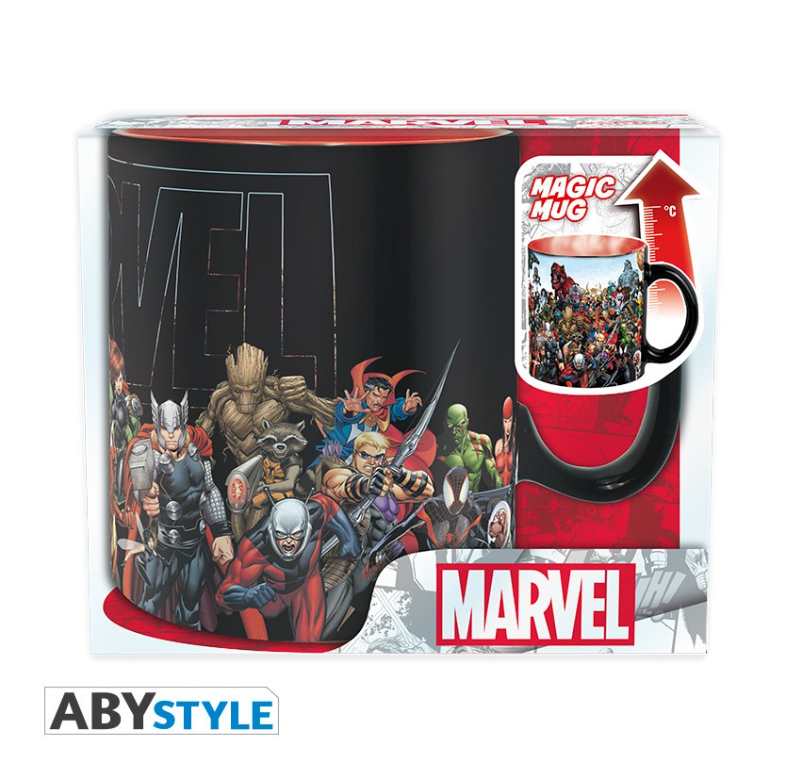 MARVEL - Mug Heat Change - 460 ml - Héros Marvel