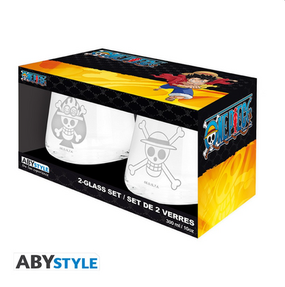 ONE PIECE - Set de 2 verres - Luffy & Ace