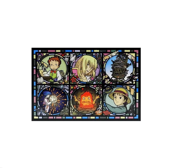 GHIBLI - Le château ambulant - Puzzle vitrail 208 pièces 18x25cm
