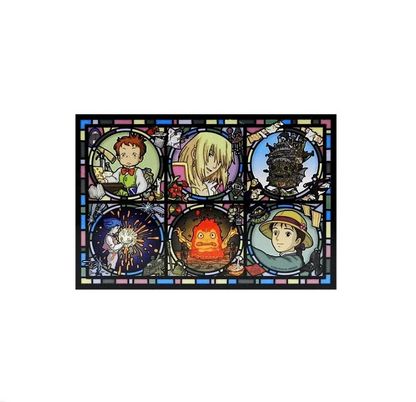 GHIBLI - Le château ambulant - Puzzle vitrail 208 pièces 18x25cm