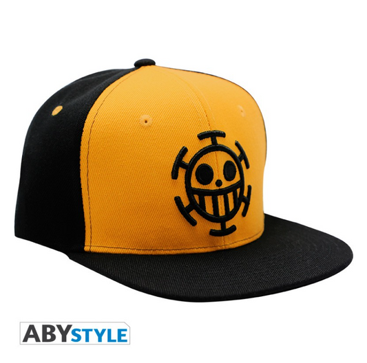 ONE PIECE - Casquette snapback- Noir & Jaune - Trafalgar