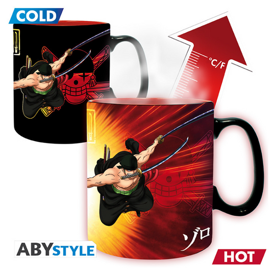 ONE PIECE - Mug Heat Change - 460 ml - Zoro & Sanji