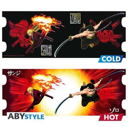 ONE PIECE - Mug Heat Change - 460 ml - Zoro & Sanji