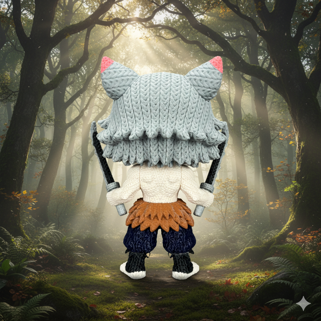 Figurine Inosuke Crochet / Knitted Inosuke