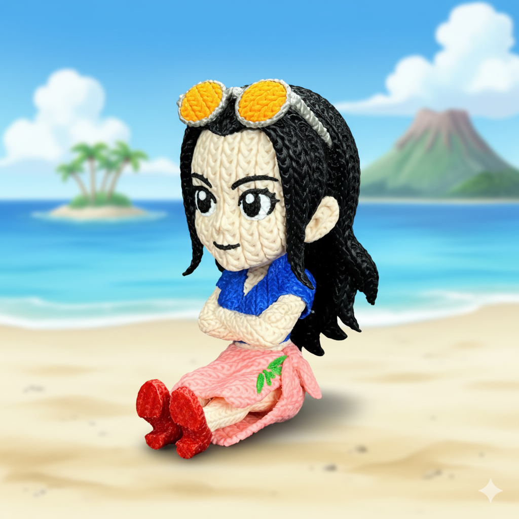 Figurine Nico Robin Crochet / Knitted Nico Robin