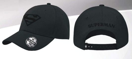 DC COMICS - SUPERMAN - Logo Noir - Casquette de Baseball