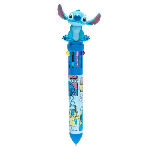 DISNEY - STITCH - Stylo-Bille 10 couleurs 3D Topper