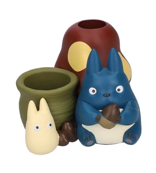GHIBLI - MON VOISIN TOTORO - Totoro Bleu & Blanc - Figurine Pot à crayon 4.5cm