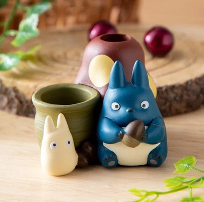 GHIBLI - MON VOISIN TOTORO - Totoro Bleu & Blanc - Figurine Pot à crayon 4.5cm