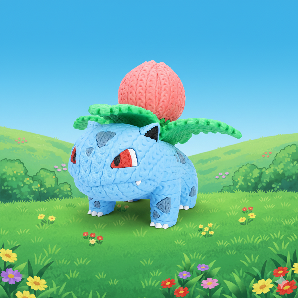 Figurine Herbizarre Crochet / Knitted Ivysaur