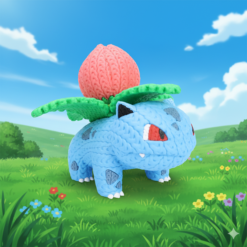 Figurine Herbizarre Crochet / Knitted Ivysaur