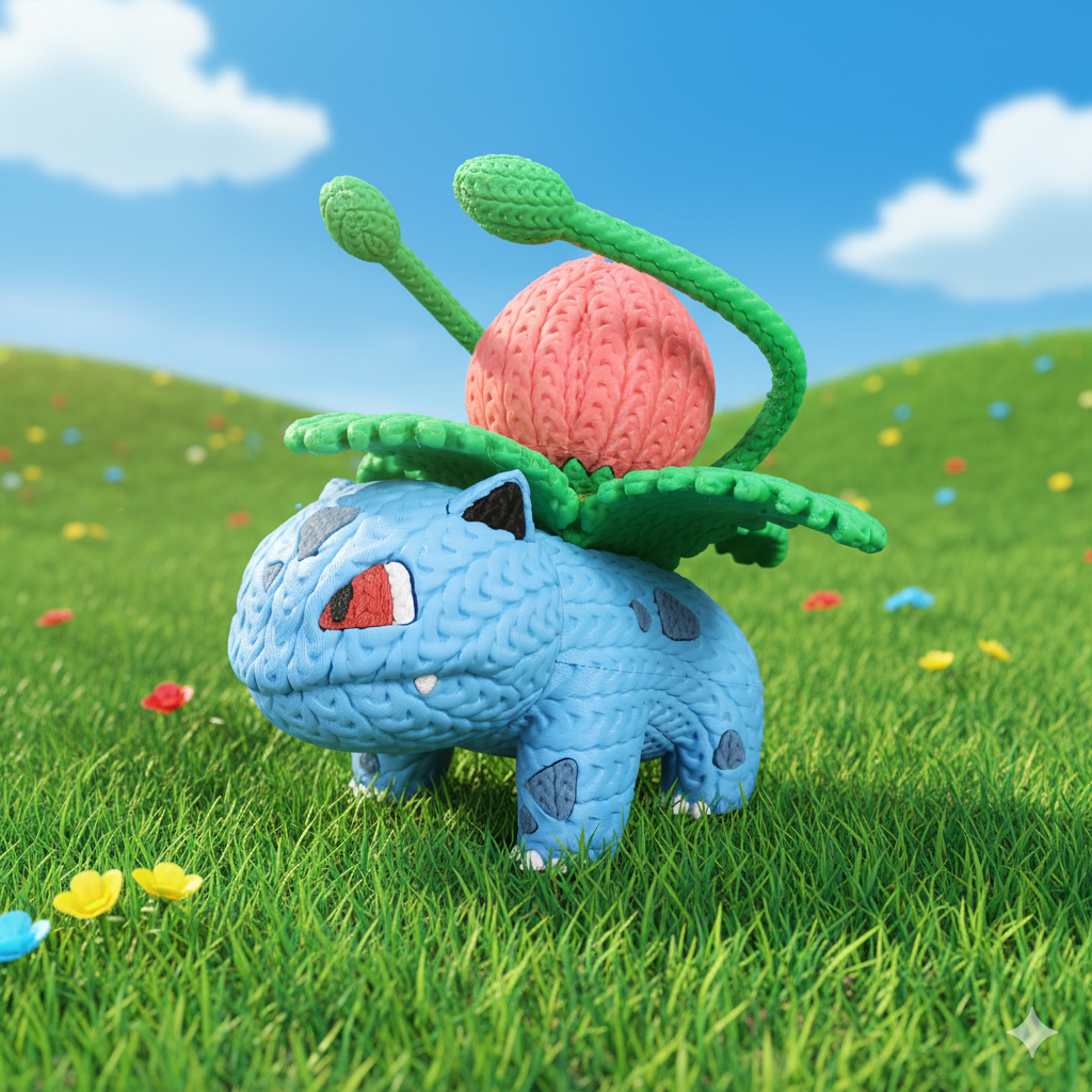 Figurine Herbizarre Crochet / Knitted Ivysaur