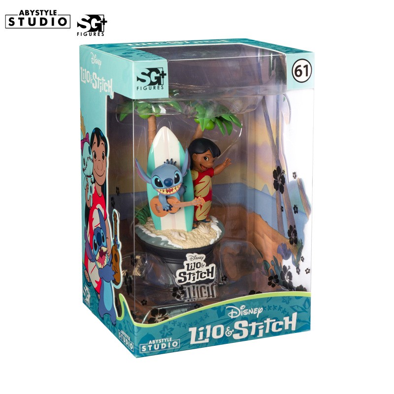 DISNEY - Figurine "Lilo & Stitch surfboard"