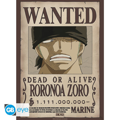 ONE PIECE - Set 2 Posters Chibi 52x38 - Wanted Luffy & Zoro